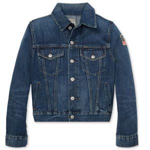 POLO RALPH LAUREN Denim Cotton Trucker Jacket, Big Boys  - Size M (10-12)